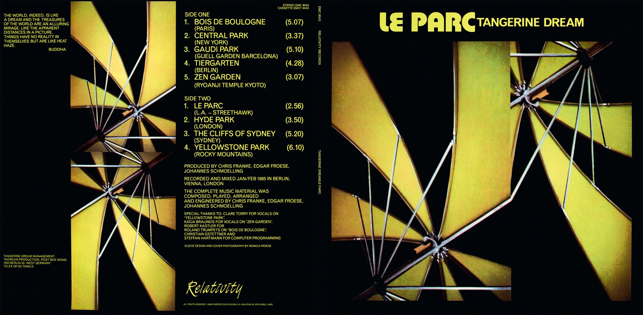 tangerine dream le parc