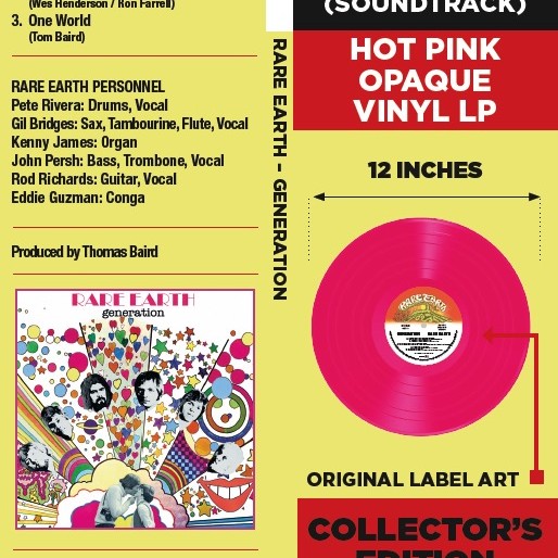 Rare Earth – – Generation (Original Soundtrack)(Hot Pink Vinyl) Culture